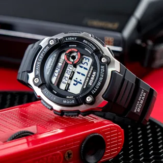 【CASIO 卡西歐】日本限定 世界五局電波運動腕錶-黑(WV-200R-1A)