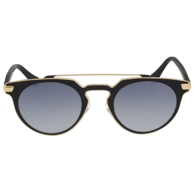 【Calvin Klein】-復古款太陽眼鏡(黑配金)