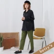 【betty’s 貝蒂思】腰鬆緊反摺直筒長褲(綠色)