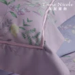 【Tonia Nicole 東妮寢飾】100%高紗支長纖細棉印花被套床包組-紫蘭花開(雙人)