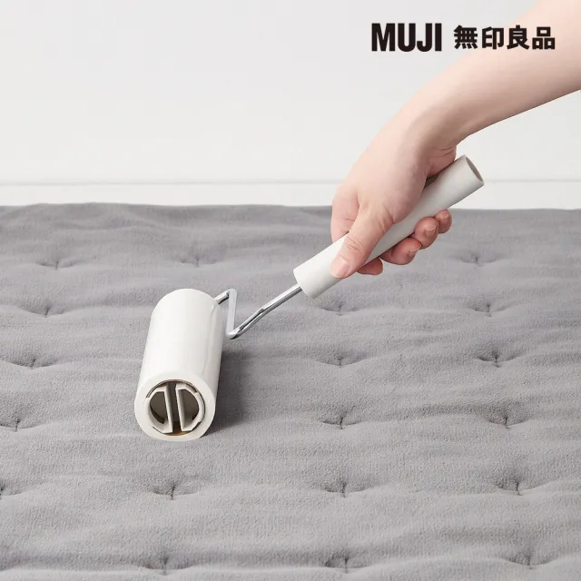 【MUJI 無印良品】掃除系列/地毯清潔滾輪補充紙/斜撕型/1入 寬16cm/90張