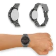 【A|X Armani Exchange】AX2086 男生 手錶 鋼錶帶 黑灰三眼計時 男款 不鏽鋼 男錶