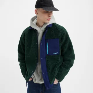 【LEVIS 官方旗艦】男款 暖身鋪毛防風outdoor外套 森林綠 熱賣單品 A5631-0001