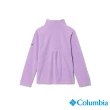 【Columbia 哥倫比亞】童款-Glacial™刷毛半開襟上衣-木菫紫(UAG69870MV/HF)