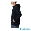 【Columbia 哥倫比亞 官方旗艦】男款-M Outdoor Tracks™柔暖刷毛連帽外套-黑色(UAE49030BK/HF)