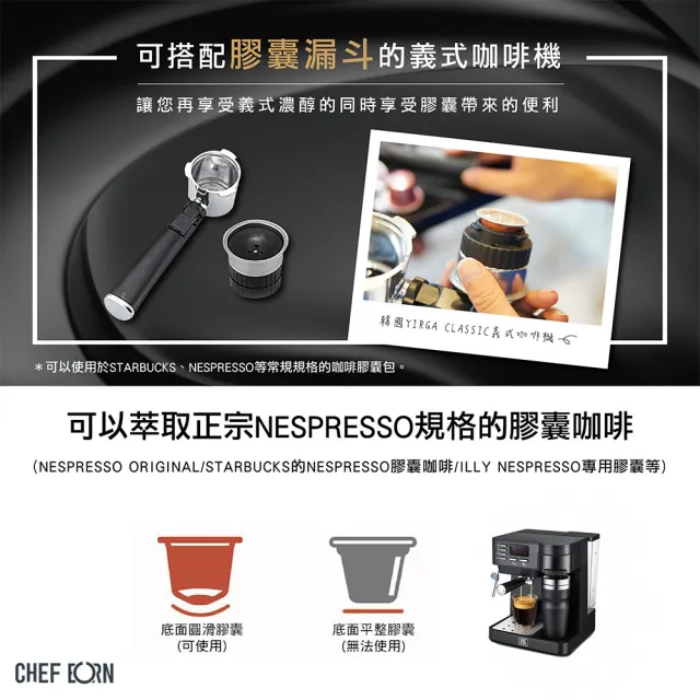 【CHEFBORN韓國天廚】Esto多功能半自動義式咖啡機(義式/美式/2in1)