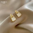 【Golicc】韓國 白色 山茶花 耳環(飾品 耳飾 耳釘 耳扣 耳環 禮物 母親節 小資節稅節)