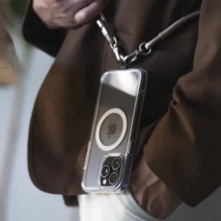 【ABSOLUTE】iPhone 15 Plus 6.7吋 LINKASEAIR軍規防摔抗變色大猩猩玻璃保護殼(裸機感透明)