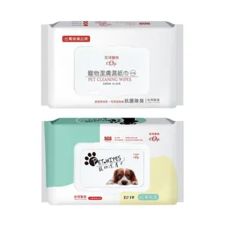 【Kogi Pet宏瑋】寵物潔膚濕紙巾80抽*4入組(寵物清潔)