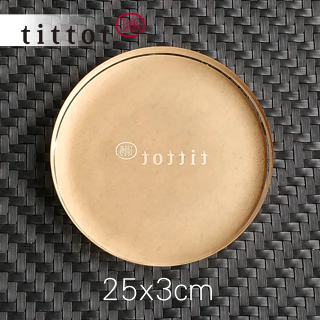 【tittot 琉園】壓克力底座_25x3cm大圓(送禮/琉璃/禮物/玻璃/水晶/藝術品/擺飾/禮贈/企業/)