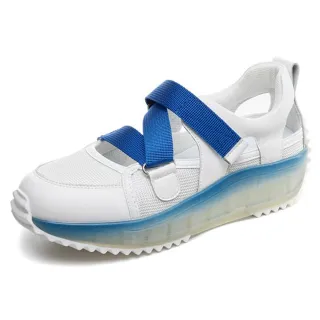 【AVICE 艾薇斯】★真皮果凍厚底運動涼拖鞋(休閒鞋/舒適/運動鞋/輕便)