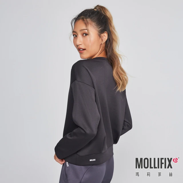 Mollifix 瑪莉菲絲 修身輕潑彈力運動長褲(黑)折扣推