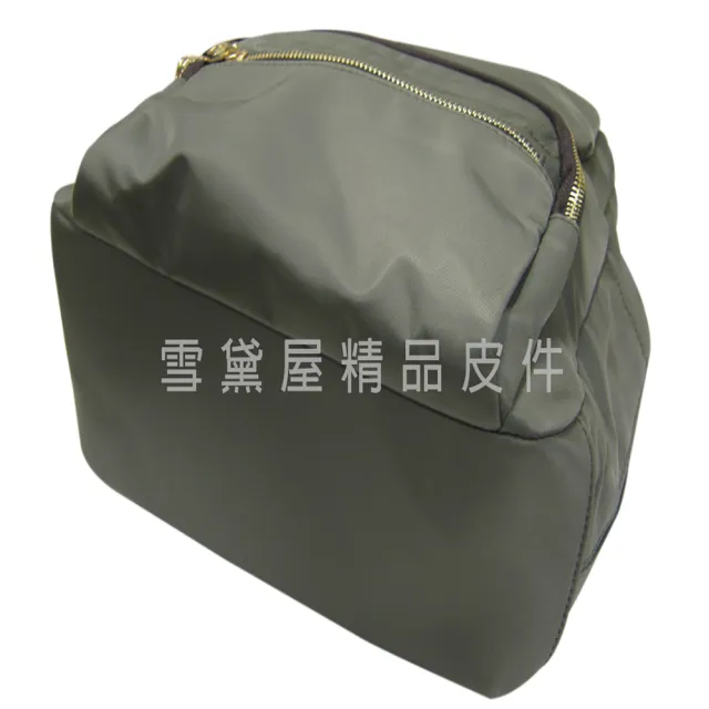 【Volee】雙11 真皮 後背包中大型容量可A4資料夾8吋平板專櫃(真皮包包 超輕量防水水晶布+牛皮革