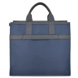 【Michael Kors】KENT系列 銀字LOGO 寬背帶 行李收納包 手提包 托特包(深邃藍/特大款)