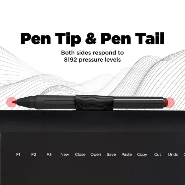 【AERY】PF8616繪圖板推薦款橡皮擦感壓筆(送雙筆)