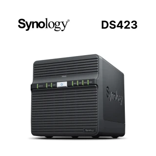 Synology 群暉科技 搭HAT3300 6TB x2 ★ DS423 4Bay NAS 網路儲存伺服器