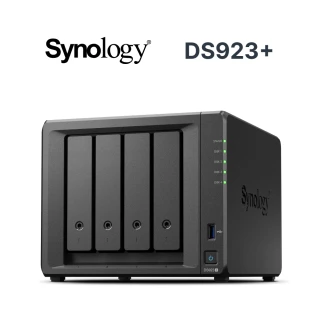 Synology 群暉科技 搭HAT3300 6TB x2 ★ DS923+ 4Bay NAS 網路儲存伺服器