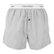 【Calvin Klein 凱文克萊】Modern Body-Defining Fit 棉質寬鬆版四角褲 CK內褲(二件組)