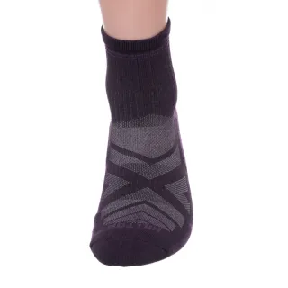 【Hilltop 山頂鳥】POLYGIEN抗菌吸濕快乾多功能彈性健行襪 紫｜PH47XXE6ECJ0