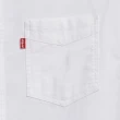【LEVIS 官方旗艦】男款 單口袋長袖襯衫 / 休閒版型 / 簡約白 熱賣單品 85746-0000