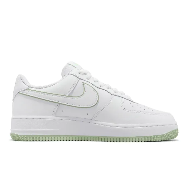 【NIKE 耐吉】休閒鞋 Air Force 1 07 白 哈密瓜綠 男鞋 女鞋 AF1 綠滾邊(DV0788-105)