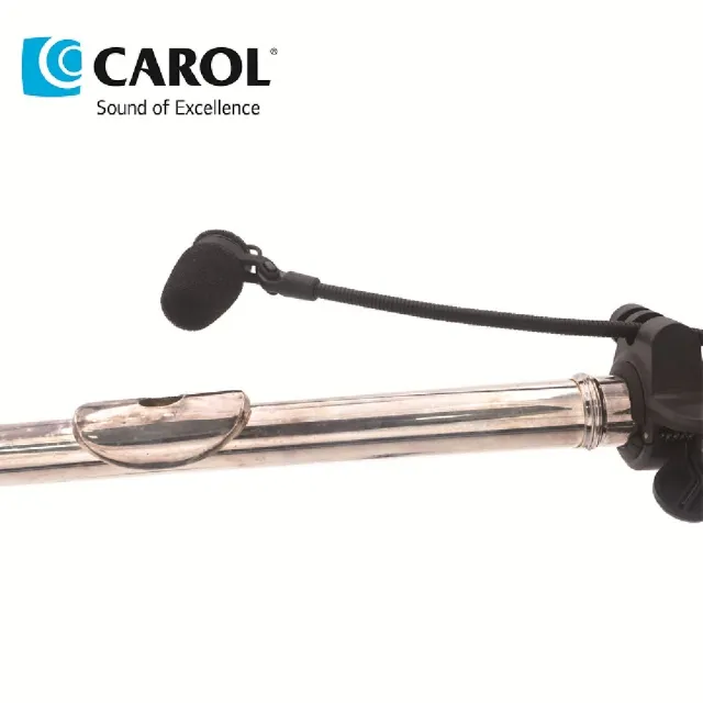 【CAROL 佳樂電子】GO-31 樂器專用麥克風 + GO-34 搭配支架使用 長笛(樂器專用 清晰音質)