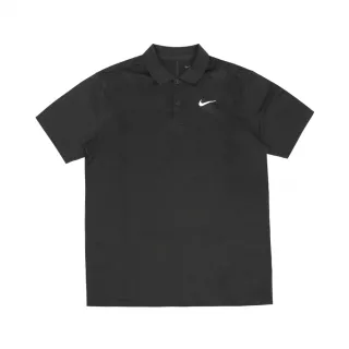 【NIKE 耐吉】NIKE GOLF DRI-FIT VCTRY+JCQRD 男士 短袖POLO衫 黑(DV8538-010)