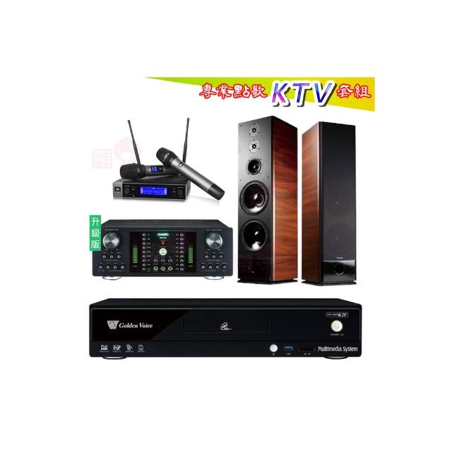 【金嗓】CPX-900 K2F+DB-7AN+JBL VM200+TDF K-105(4TB點歌機+擴大機+無線麥克風+落地式喇叭)