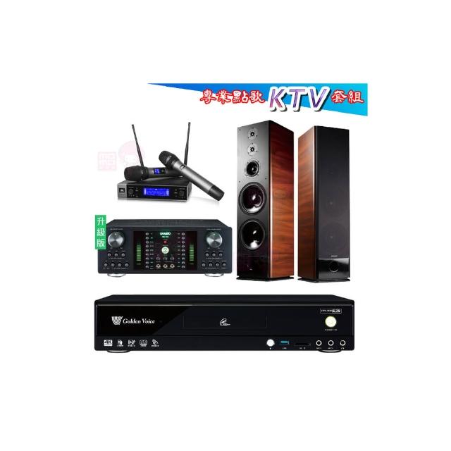 【金嗓】CPX-900 K2R+DB-7AN+JBL VM200+TDF K-105(4TB點歌機+擴大機+無線麥克風+落地式喇叭)