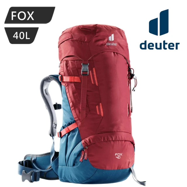 deuterdeuter FOX 拔熱透氣背包-紅/藍 3611221(後背、登山、旅遊、攻頂、百岳、郊山、健行、登頂)