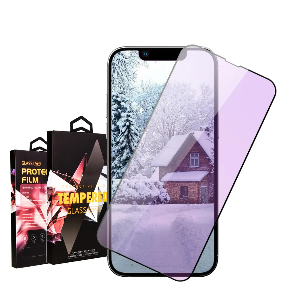 IPHONE 13PRO 13 高品質9D玻璃鋼化膜黑邊藍光保護貼玻璃貼(IPHONE13PRO保護貼 鋼化膜)