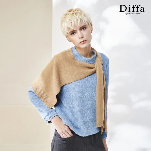 Diffa 喀什米爾羊毛觸感雙排釦設計大衣-女 推薦