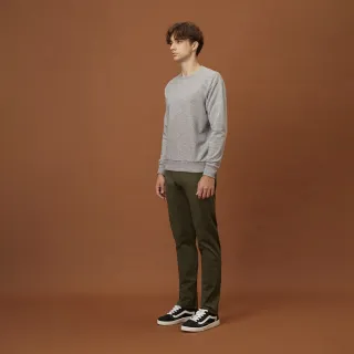 【GIORDANO 佐丹奴】男裝彈力低腰修身錐形卡其褲(59 茶葉綠)