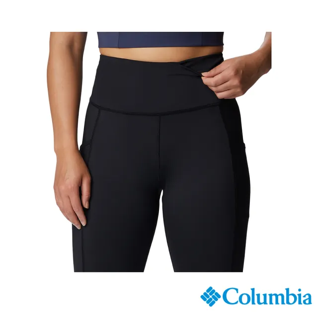 【Columbia 哥倫比亞 官方旗艦】女款-Windgates™快排內著長褲黑色(UAL54580BK/HF)