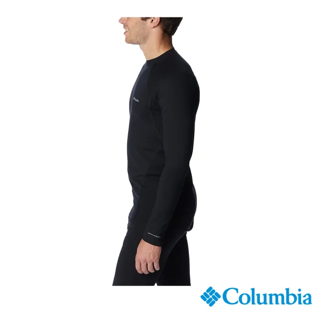 【Columbia 哥倫比亞 官方旗艦】男款-Omni-Heat鋁點保暖快排內著上衣-黑色(UAM63230BK/HF)