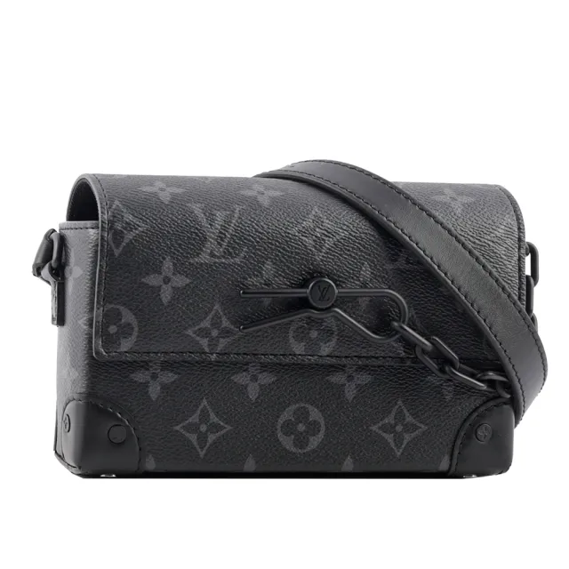 【Louis Vuitton 路易威登】Steamer 塗層帆布及牛皮皮夾式斜背包(M81783)
