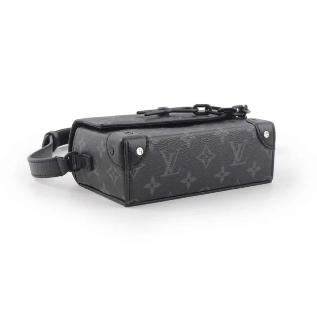 【Louis Vuitton 路易威登】Steamer 塗層帆布及牛皮皮夾式斜背包(M81783)