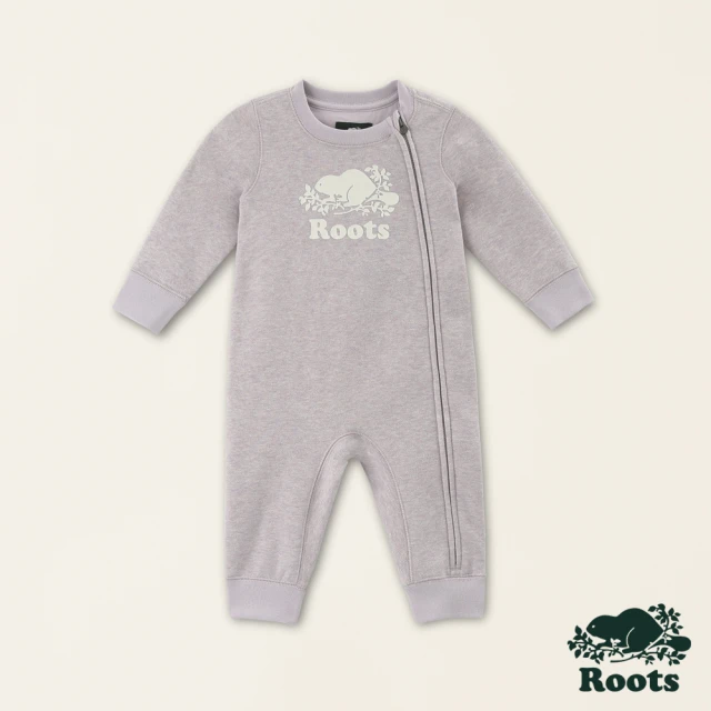 【Roots】Roots嬰兒-金蔥海狸系列 經典海狸連身褲(丁香紫)