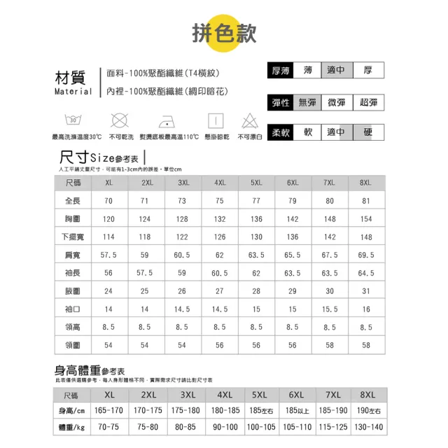【Billgo】*現貨*有加大碼 素面/拼色大口袋連帽風衣-3色 休閒防潑水防風衝鋒外套(四季可穿、XL-8XL)