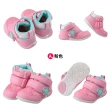 【布布童鞋】Moonstar日本HI系列透氣中筒寶寶機能學步鞋(玫粉色/深藍色)