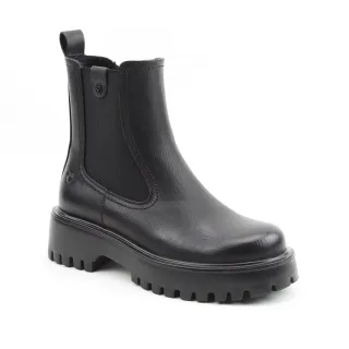 【heavenlyfeet】英國舒適休閒女鞋 切爾西厚底短靴-Alana(黑色)