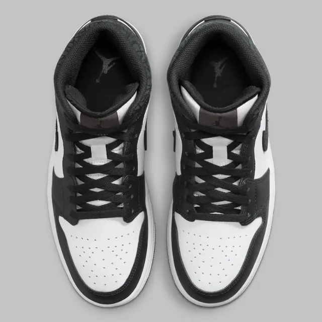 NIKE 耐吉】休閒鞋Air Jordan 1 Mid SE OffNoir 黑白爆裂紋男鞋FB9911