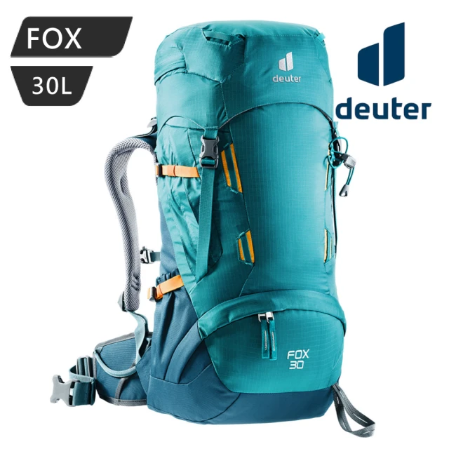 【deuter】FOX 拔熱透氣背包-湖藍/藍-3611121(後背、登山、旅遊、攻頂、百岳、郊山、健行、登頂)