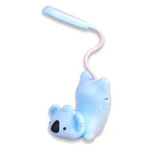 【宿舍讀書】USB多功能無尾熊LED護眼檯燈(手機支架 可調節 小夜燈 學習檯燈 折疊 兒童 床頭燈 學生 可愛)