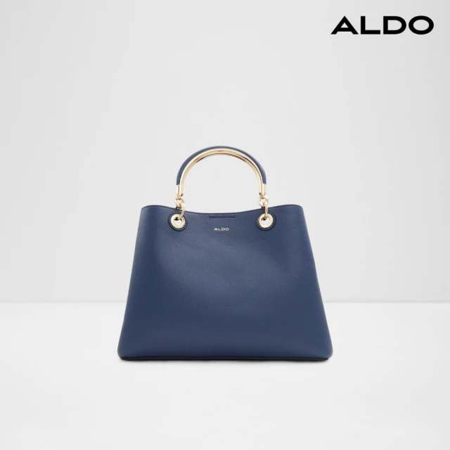 ALDOALDO SURGOINE-高雅素面手提包(藍色)