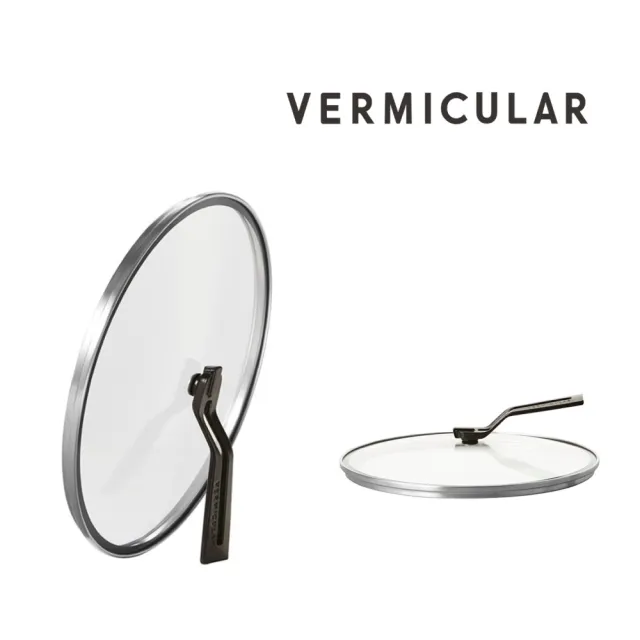 【Vermicular】VERMICULAR 琺瑯鑄鐵平底鍋蓋28cm(玻璃鍋蓋)