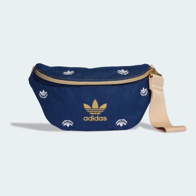 adidas 愛迪達adidas 愛迪達 腰包 斜背包 運動包 三葉草 WAISTBAG 藍 II3380