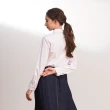 【MASTINA】剪裁設計正裝長袖襯衫(藍 白 粉/魅力商品)