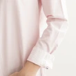【Arnold Palmer 雨傘】女裝-條紋領反摺袖設計長袖襯衫(粉色)