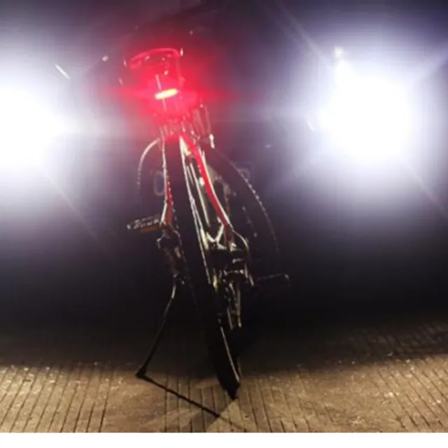 【May Shop】自行車尾燈USB充電警示燈山地車騎行尾燈單車配件(高亮度)